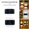 Outdoor Waterproof Solar Wall Lamp - Decorative Landscape Light for Courtyard, Garden, and Balcony with Up and Down Illumination
