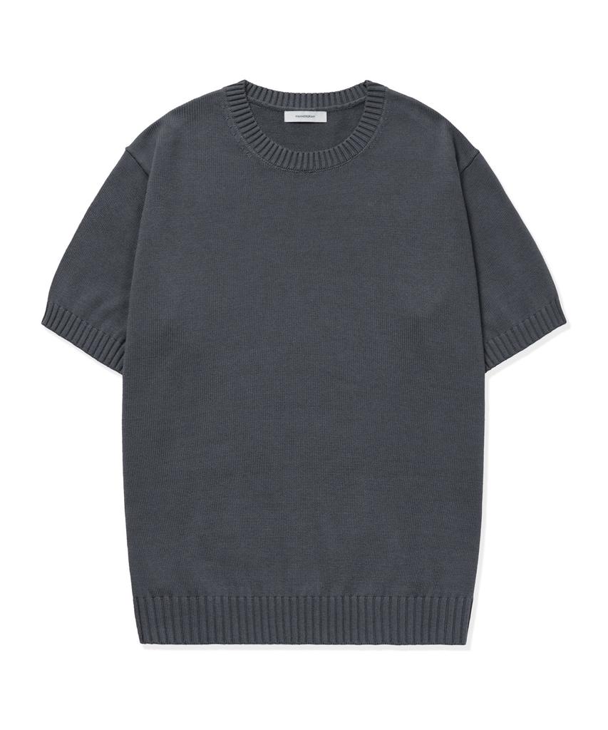 MANNERGRAM 100% Soft Cotton 3-Ply Round Short Sleeve Knit - 4 Colors
