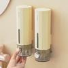 Wall Mounted Soap Dispenser No Drilling Clear Window Suitable for Shampoo Body Wash for Bathroom Shower Room