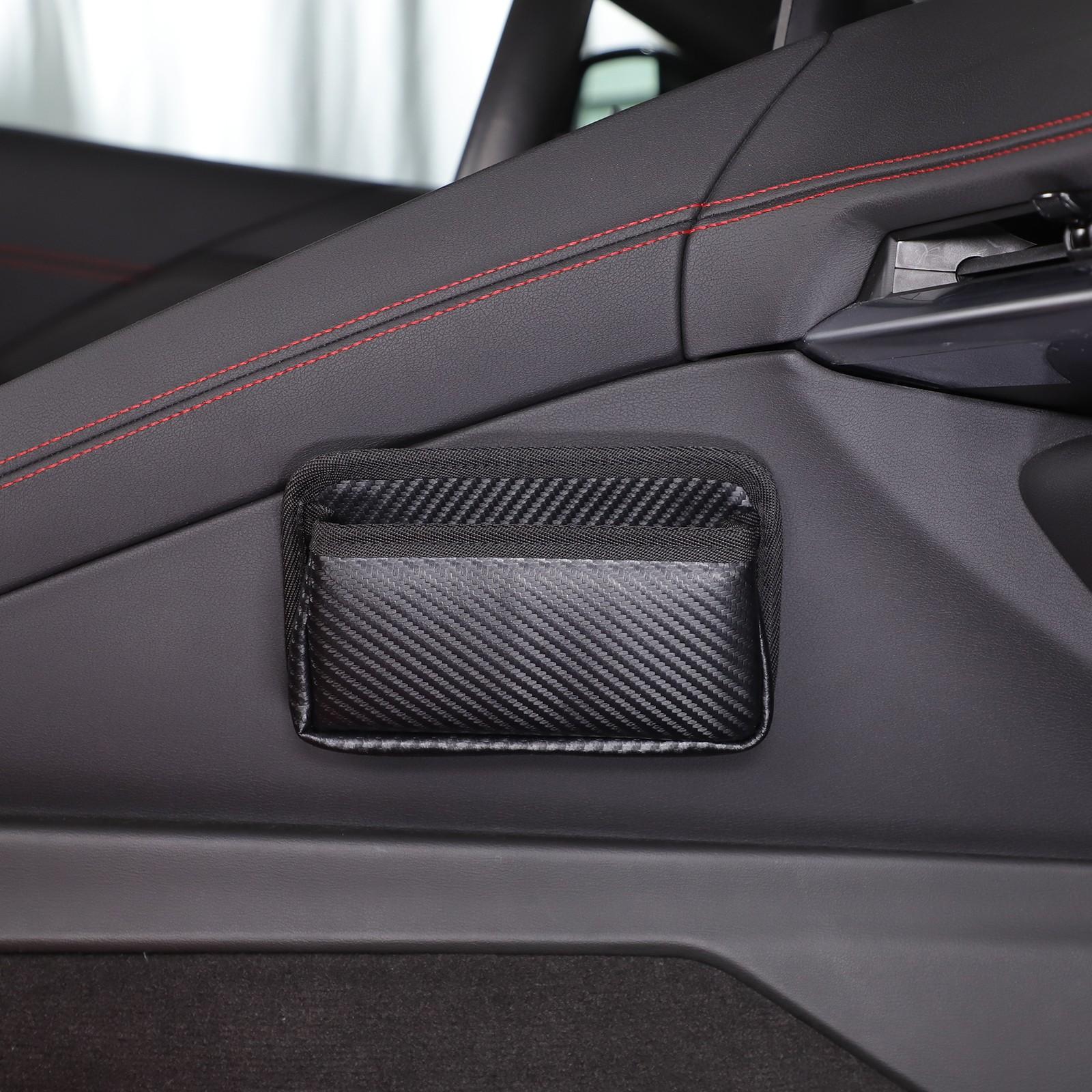 Center Console Gear Storage Bag Organizer Pouch Pockets For Corvette C8 +