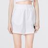 Nike Sport Casual Woven Large Logo Solid Color High Waist Loose Shorts Women Bottoms White DM6740-100