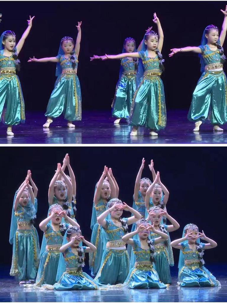 Indian Princess Jasmine Dress for Toddlers - Exotic Style Belly Dance and Photography Costume