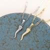 CAOSHI Fashionable Metal Chili Pendant Necklace Lady Fashion Gold Color/Silver Color Jewelry Hiphop Rock Style Party Accessories