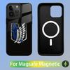 Eren Yeager Phone Case For iPhone 16,15,14,13,12,11,Plus,Pro,Max Mini Magsafe Magnetic Wireless Charging