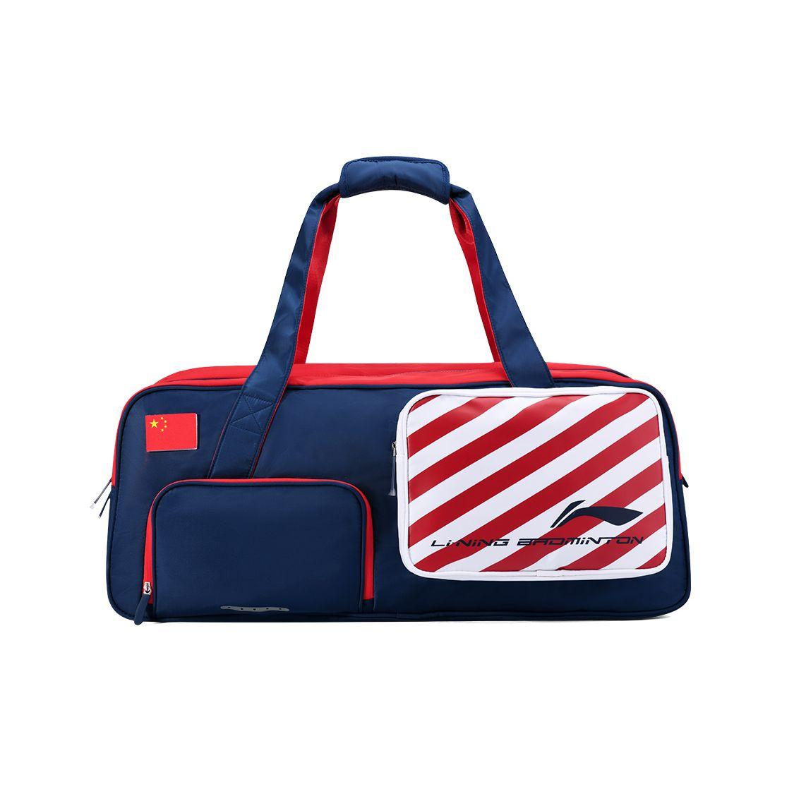 

Li Ning Feather Series Nylon Badminton Racket Bag Unisex bags Blue Red ABJR020-2 Blue Red