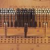 12Pcs/Set Metal Cribbage Peg 3 Colors Cribbage Scoreboard Pin 1/8-Inch Holes Scoring Needle Heavy Duty Score Stick Cribbage Board Game Accessories
