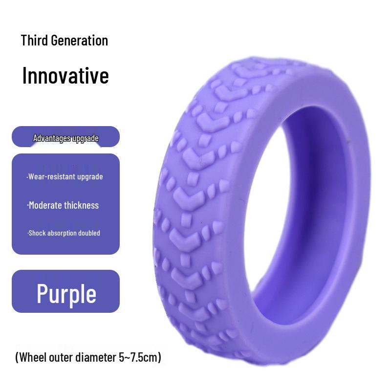 Silicone Protective Cover for Silent, Shock-Absorbing Suitcase Wheels