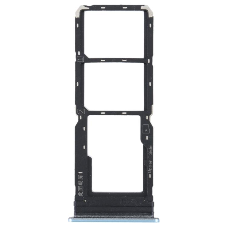 For vivo Y21 2021 / Y21S / Y21T / Y21T India SIM Card Tray + SIM Card Tray + Micro SD Card Tray