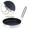 Folding Handle Frying Pan Aluminum Alloy Nonstick for Camping Hiking and Picnics Outdoor Cooking Accessories
