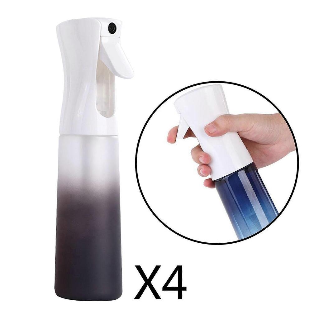 4x Empty Hair Spray Bottle 300ml Fine for Salon Hair Cutting Stylist Misting