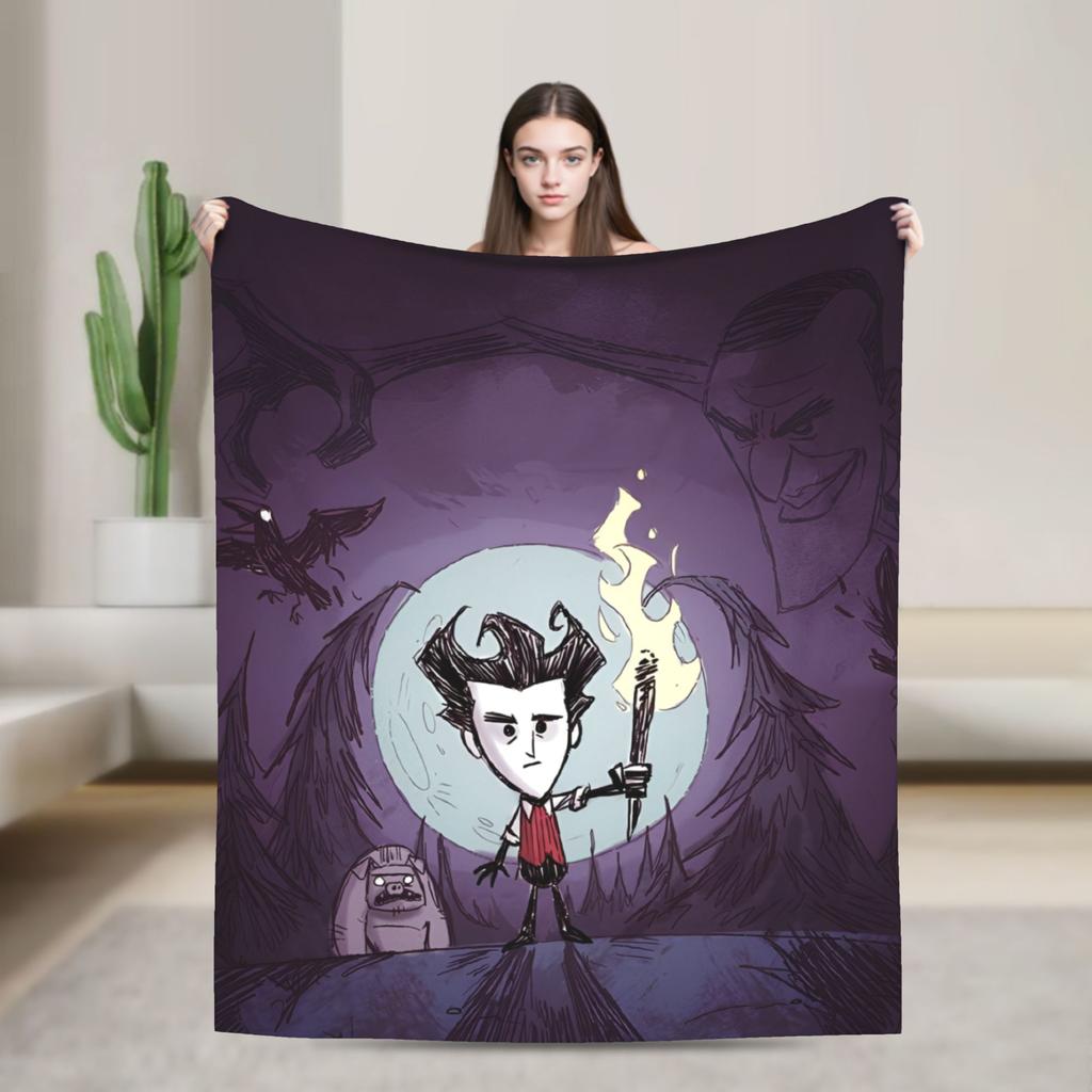 Don't Starve Survivalspiel Samtdecke Modische Decken Monster für Teppichstück Gestrickte Modische Decke Büro Leicht Atmungsaktiv