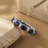 European & American S925 Sterling Silver Ring with Multicolor Gemstones, Paved Diamonds, Ruby, Green Stone & Synthetic Spinel