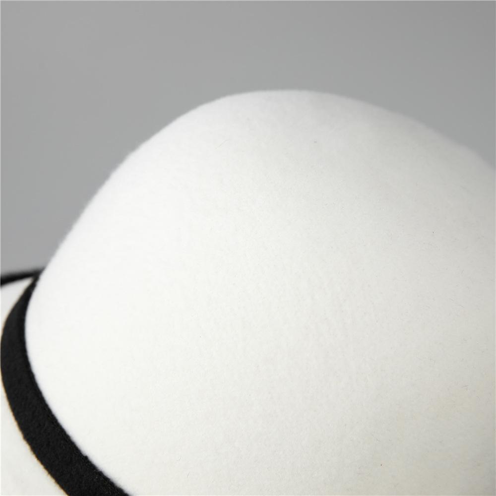 Hat Women's Autumn and Winter Warm Woolen Hat Mom Temperament Dome Hat Elegant Retro Mesh Flower Fashion Hat