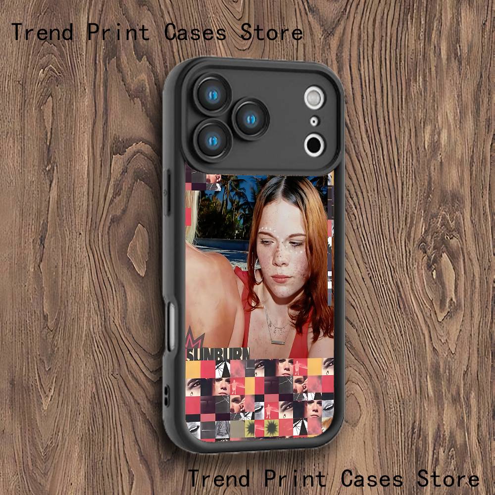 Sunburn D-Dominic F-Fike Phone Case For iPhone 17,16,15,14,13,12,11,Pro,Max,Plus,X,XS,SE4,E,Mini Black Thickened border Case