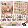 Halloween Decoration Pendant Set Gnome Advent Calendar, Christmas DIY Faux Diamond Art Calendar 31 Days Craft Kit, Handmade Hanging Ornaments