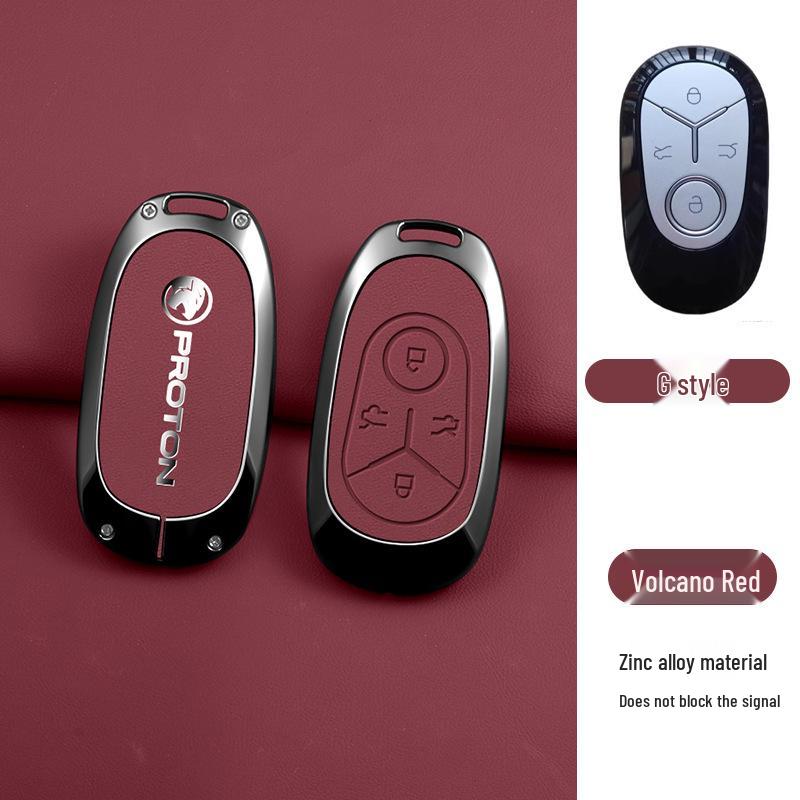 Proton e.MAS 5-Key Metal Case with Buckle: High-End Remote Control Protective Pouch and Chain for Men