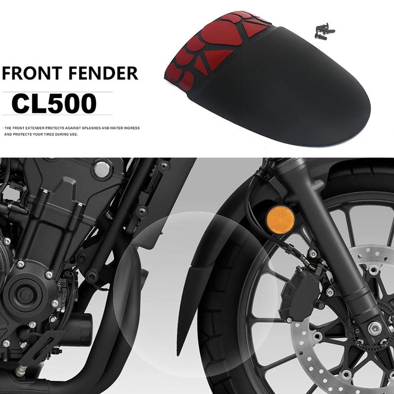 Cl500 CL 500 New Motorcycle Accessories Black Extension Front Fender Mudguard Extender For Honda CL500 2023 2024