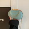 Summer high-end niche design chain crossbody small bag women's new trendy handbag silver banquet bag