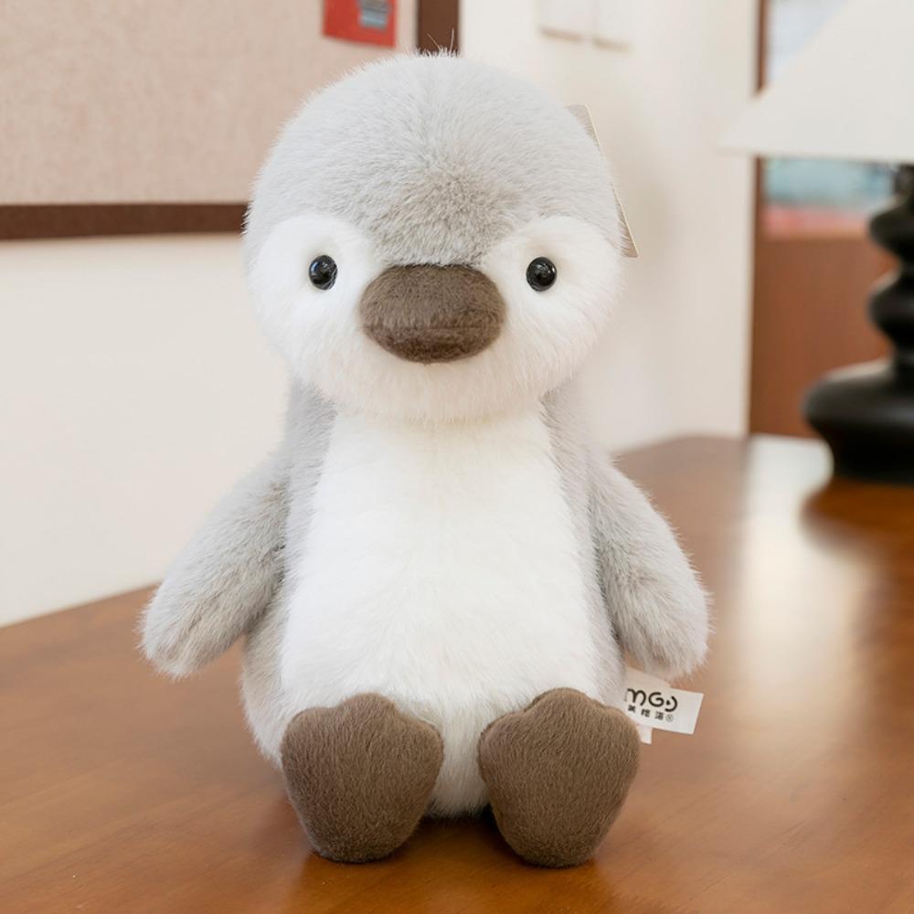 Interactive Dog Animals Plush Toys Fluffy Simulated Great White Goose Dolls  Decoration Gifts