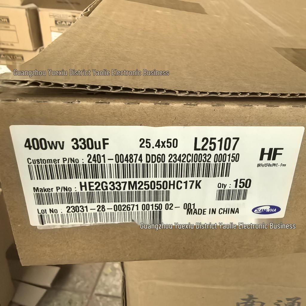 Sanwa Electrolytic Capacitor 400V 330uF Aluminum Plug-in 25×50mm for Power Amplifier
