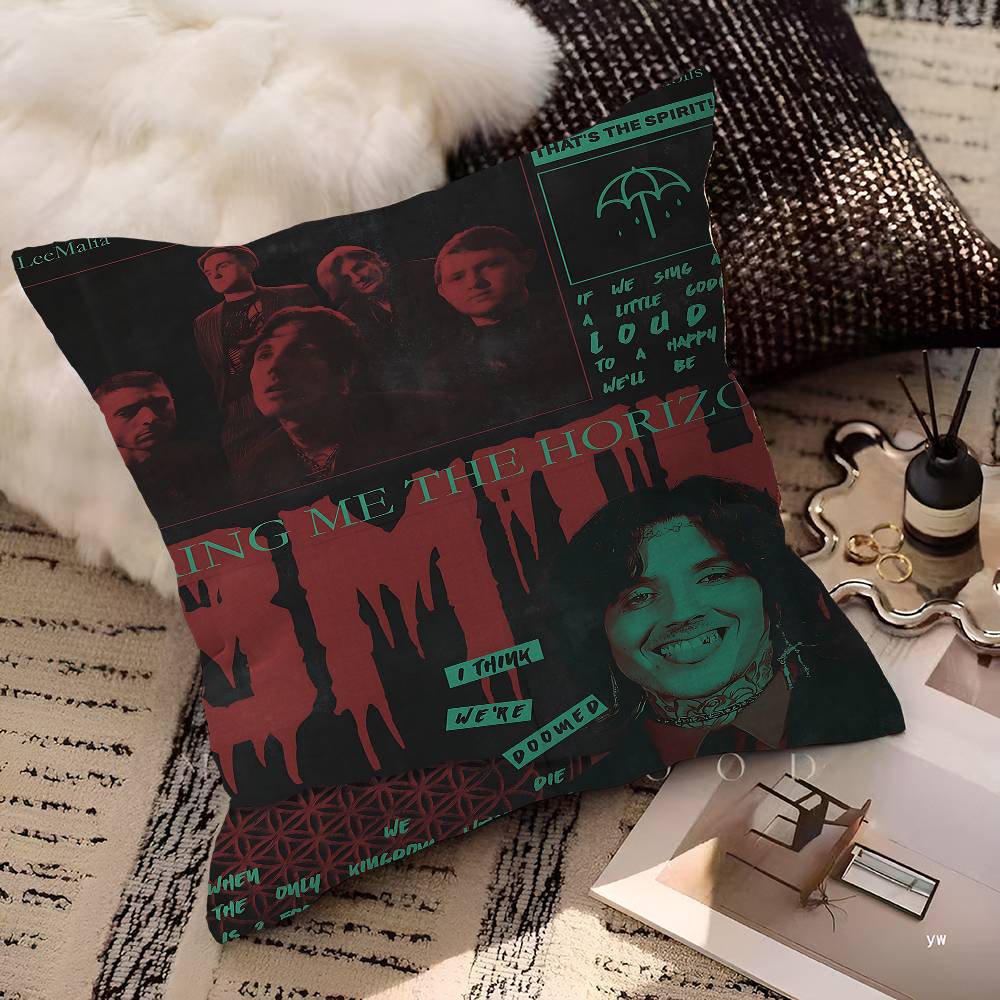 Rock Band BBring Me The HHorizon Personalized Picture Text Home Decorative Pillows Household Gifts xcm