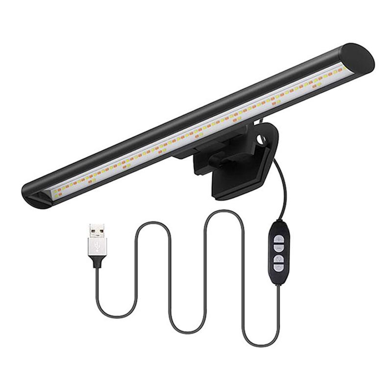 Computer Monitor Light Bar Remote Control Multiple Screen Lamp USB Powered, E-Reading LED Hanging Light for Office/Home