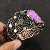 Purple Sea Sediment Jasper Bangle Copper Wire Wrapped Cuff Bracelet Handmade Jewelry Gemstone Adjustable Bangle Copper Jewelry Wedding Gift
