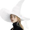 Elegant Witch Hat With Ruched Mesh Design For Halloween And Costume Parties Perfect For Women Cosplay Dressingup