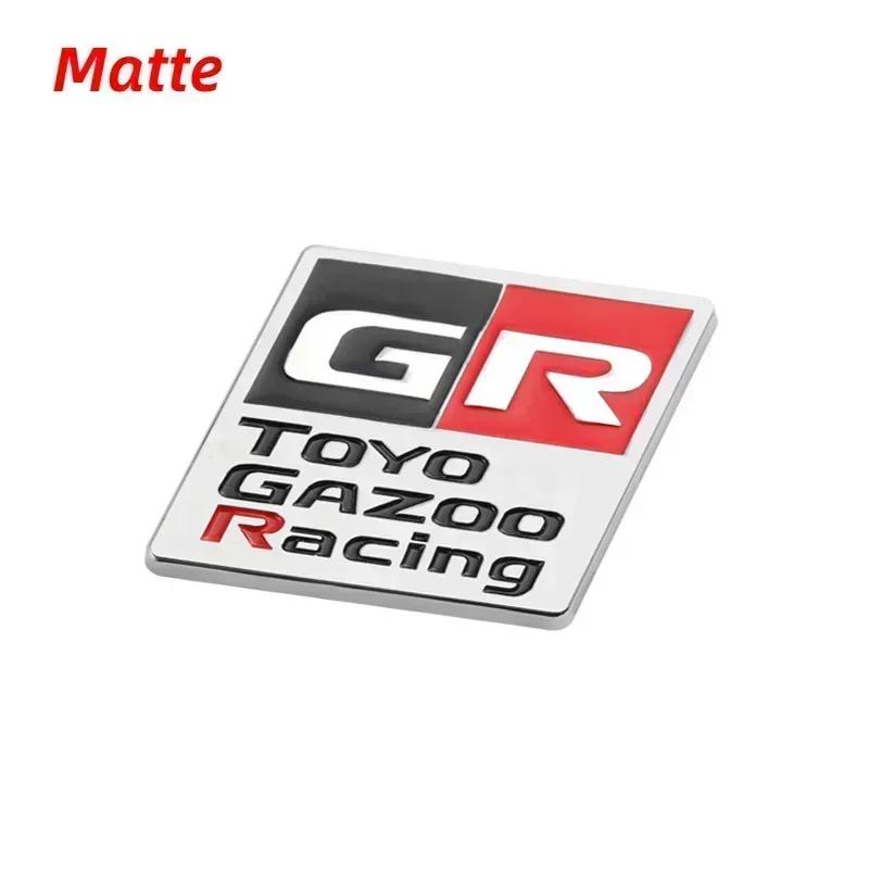 Car Grille Emblem Rear Decal for S0 GR Toyo Gazoo Racing CHR Avalon Supra Corolla Rav4 Avensis Auris Yaris Head Trunk Badge JH0