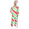 New Christmas Dress Up Costume Candy Canes Holiday Party Costume Santa Elf Claus Costume