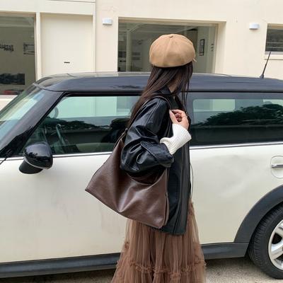 Simple and Niche Single-shoulder Bag, Large-capacity Bucket Tote Bag, Commuting Crossbody Bag