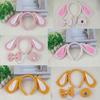 Dog Costume Accessories Ear Headbands,Bows,Nose,Tail Halloween Cosplays Props