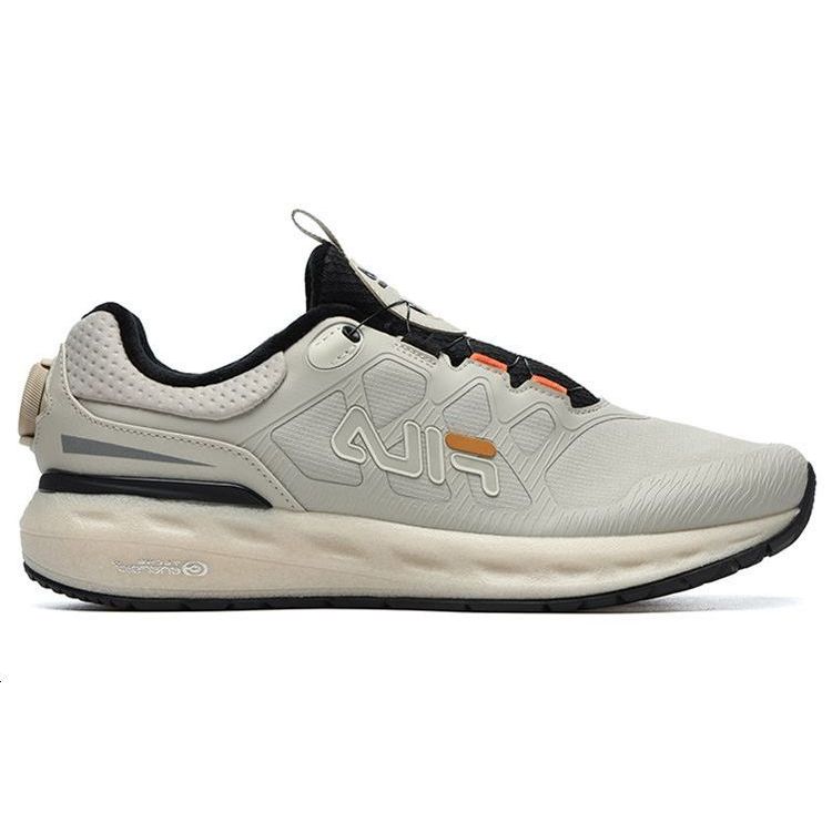 Fila Boa Simple Professional Sports Fleece Fabric TPU Low-Top Marathon Running Shoes Men Sneaker Dove-Yellow A12M212210FPB