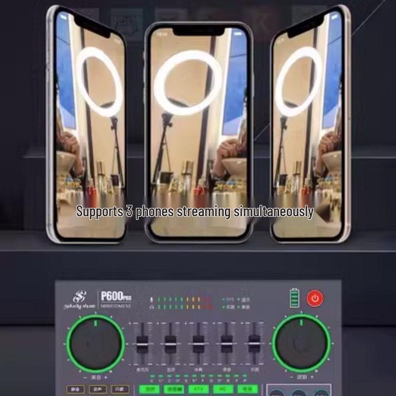 Meiyin Xiuxiu P600pro C180 Sound Card & Microphone Set – Mobile & Computer Compatible