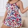 Plus Size Women's Comfortable Pajama Set: Casual Loose Camisole & Shorts