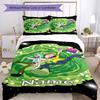 3pcs Custom Name Rick and Morty Bedding Set Duvet Cover Closure Includes 1 Duvet Cover & 2 Pillowcases, Soft and Comfortable for All Seasons.