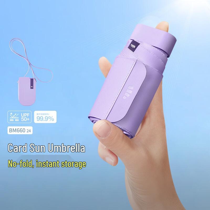 Beneunder Compact 6-Fold UV Protection Sun & Rain Umbrella