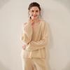 Women's Cashmere V-Neck Sweater - Autumn/Winter Knit, Loose-Fit, Slimming Korean Style Fashion
