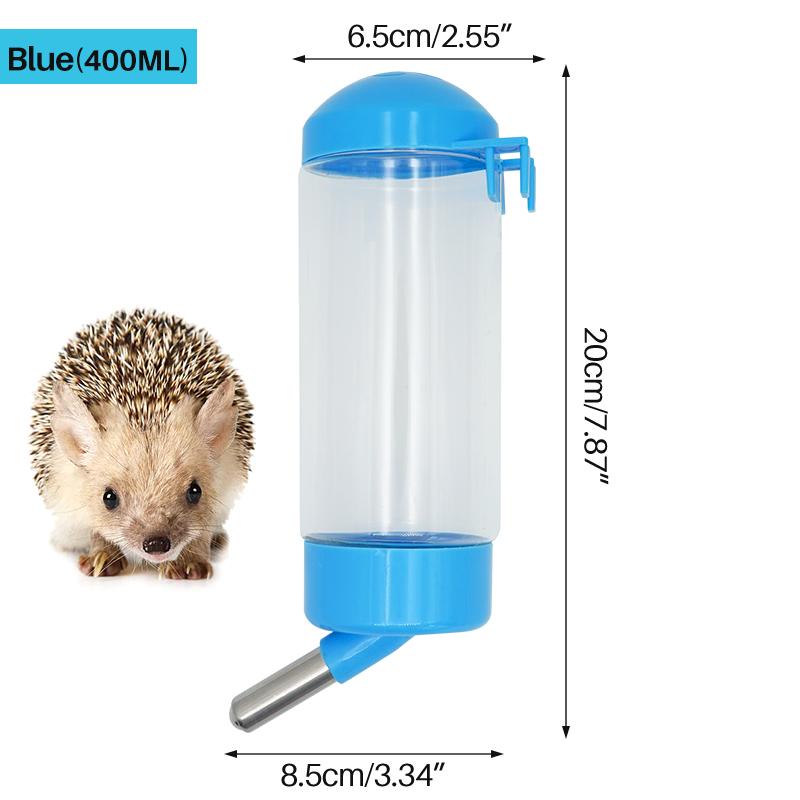 400ml Pet Hamster Drinker Water Bottle Rabbit Hamster Automatic Feeding Device for Small Animals Supplies Pet Drinking Bottles