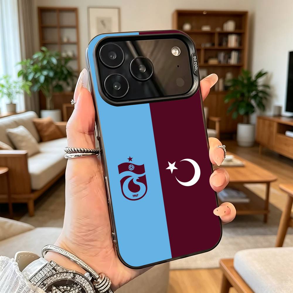 T-Trabzonspor  Phone Case For iPhone 17,16,15,14,13,12,11 Plus,Pro Max,XS,Colored Silver Plated Inside Cover