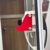 Red Colored Caravans Door Lock Secure Design Entry Lock Peace Of Mind Safety Lock  During Night