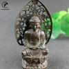 Antique Copper Buddha Statue Home Decor Accessories for Living Room Small Ornaments Retro Brass Office Desk Miniature Figurines