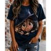 Fashion Women Retro Creative Pumpkin Wizard Print T Shirt Funny Casual O-neck Short Sleeves T-shirt Summer Female Tee Shirt Halloween Limited Edition