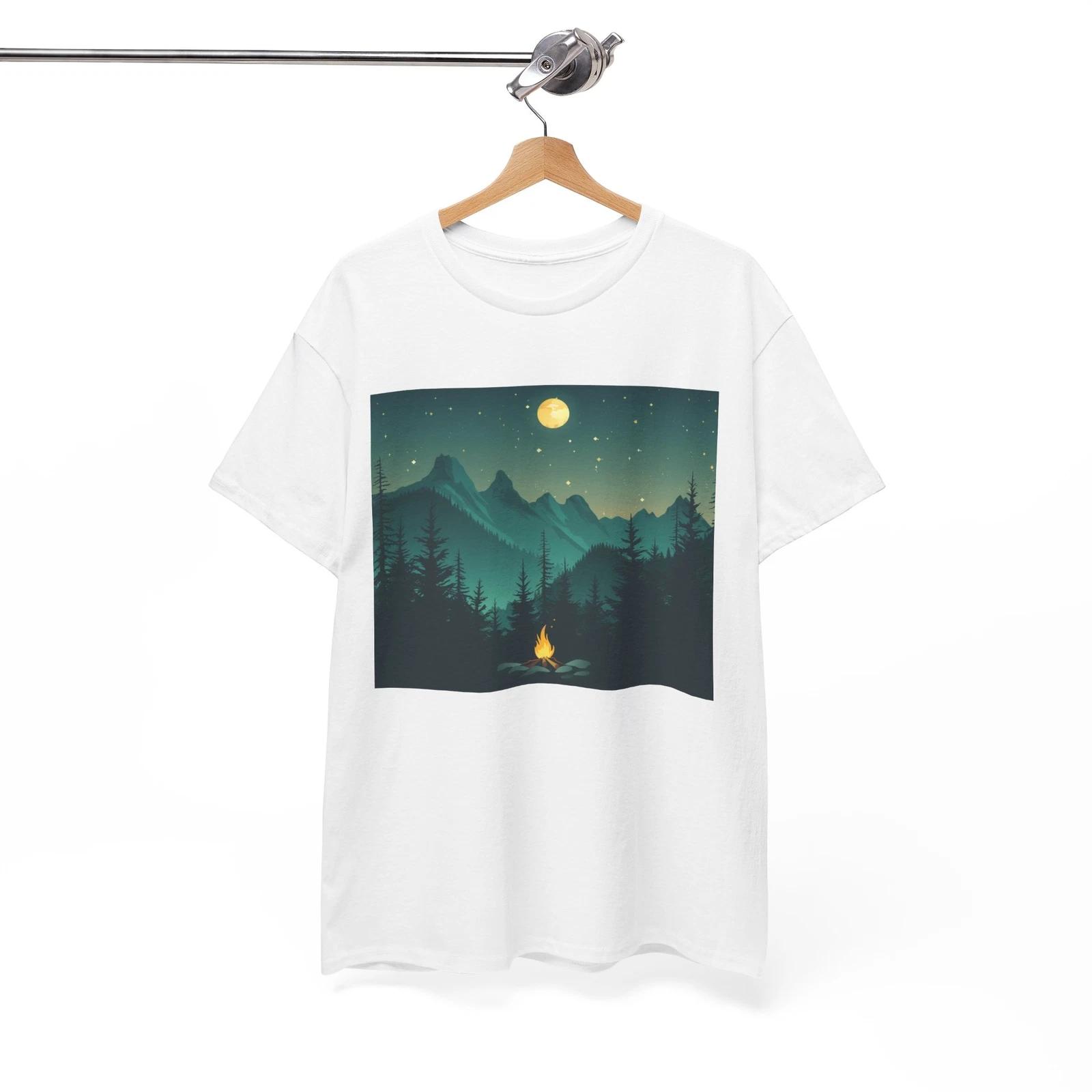 Outdoor Explorer T-Shirt | Mountain Life | Straight Night Mountain Forest Shirt S