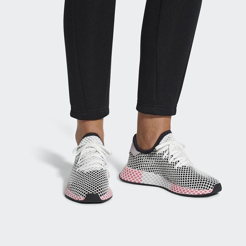 adidas Women's Deerupt 'Black Pink Rose' Women's Sneakers CQ2909