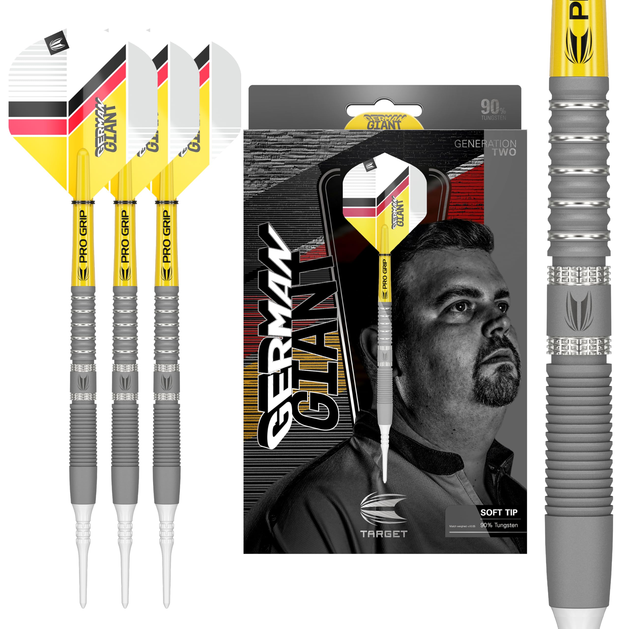 

Target Darts Gabriel Clemens Gen 2 19G Tungsten Soft Tip Dart Set 90%