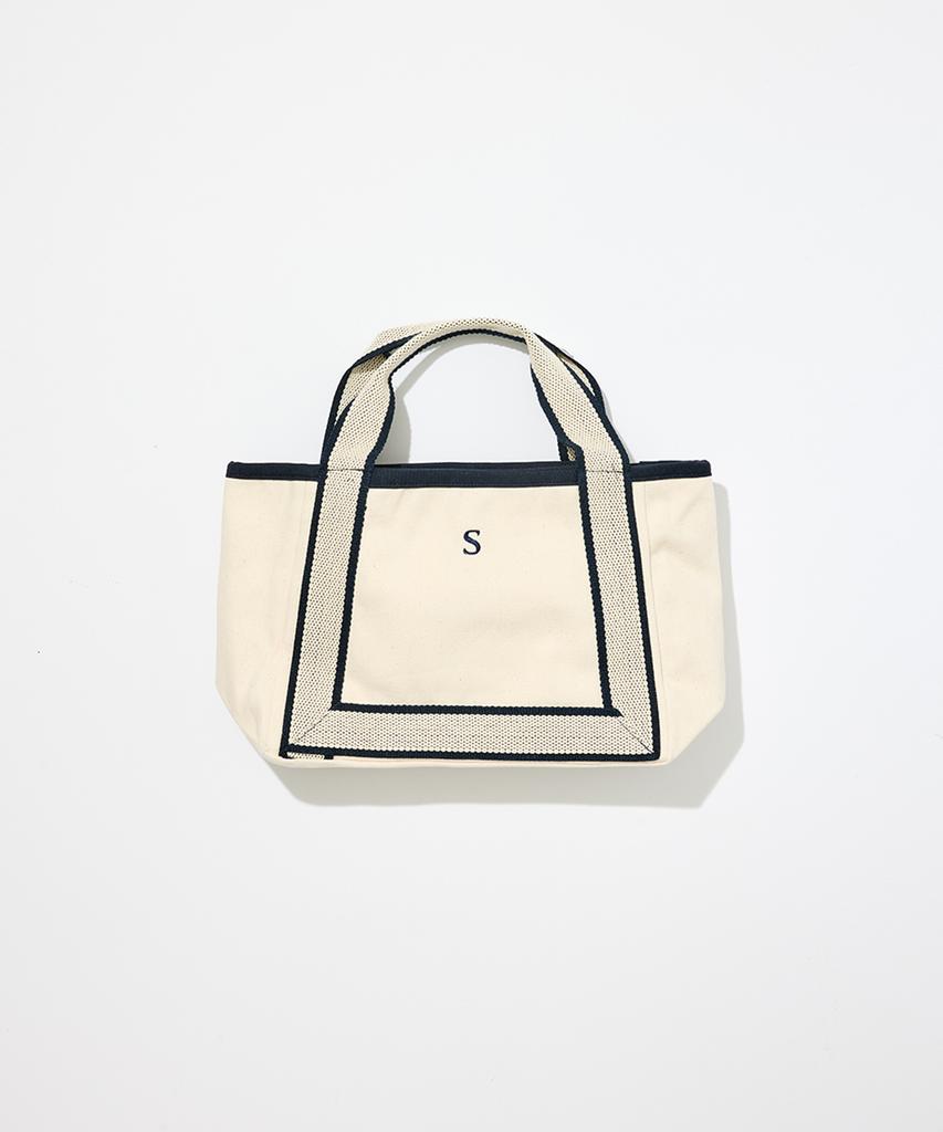 Safe Sunday Initial Tote Bag (Ivory)
