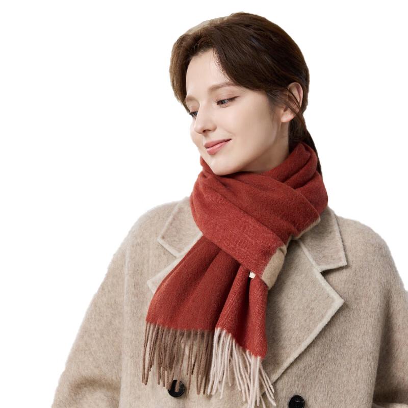JIUMU Women's Pure Wool Winter Scarf & Shawl