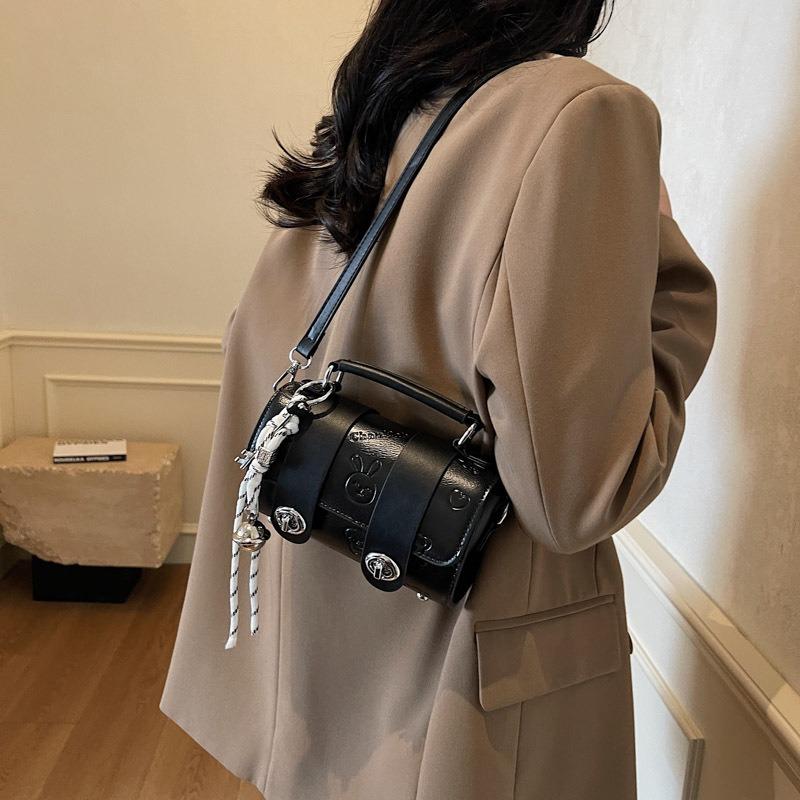 Versatile hand carry small bag women's new trendy fashion texture pillow bag high-end single shoulder messenger bag