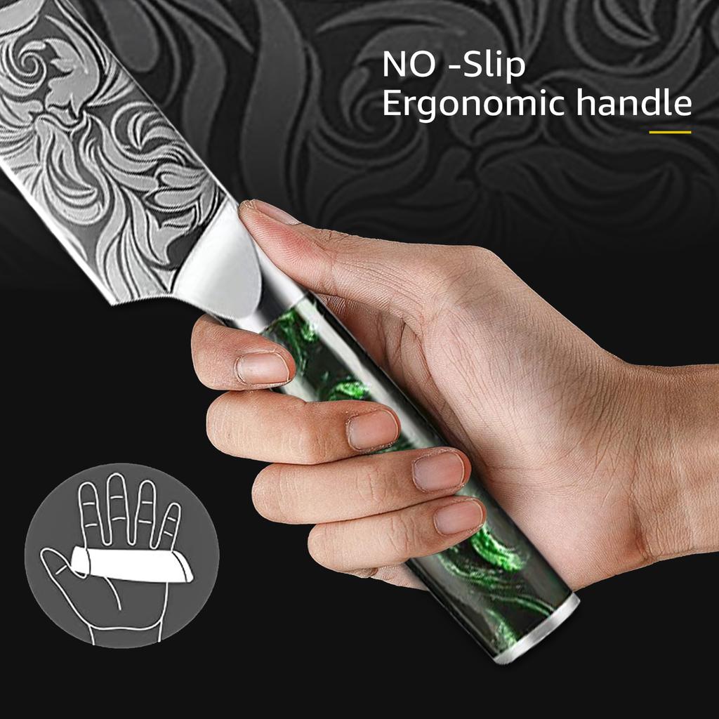 Stainless Steel Professional Japanese Kitchen Knives Durable Slicing Boning Paring Bread Utility Knife Chef Cleaver Meat Knife